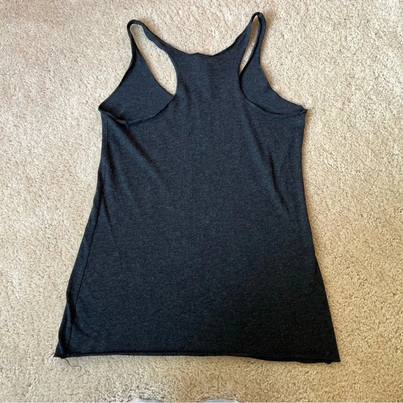 Next Level Women’s “Will Run For Pie” Black Turkey Trot Tank Top - XS - VGUC - Picture 2 of 4